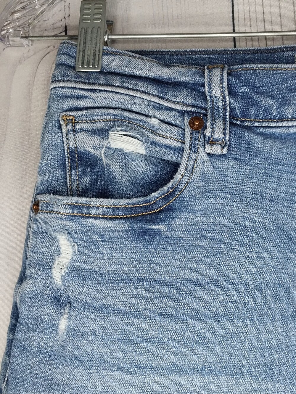 Abercrombie & Fitch High-Rise Super Skinny Ankle Casual Everyday Jeans - Picture 7 of 9